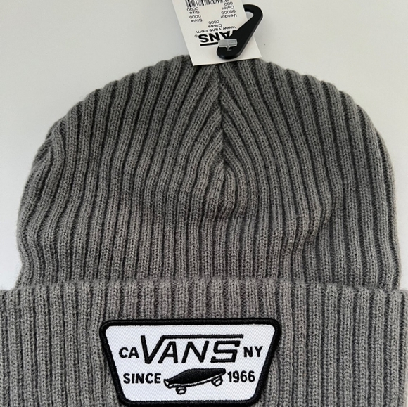 NWT Men's Vans Full Patch Beanie-Pewter - Picture 3 of 7